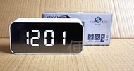 KINYO 多功能鏡面電子鐘 TD-393  鬧鐘貪睡功能 可當鏡子使用 聲控喚醒-【便利網】