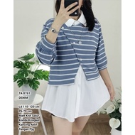TA 8761. TA 8979 Blouse Knit Salur Kombi Kringkel