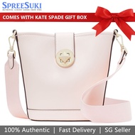 Kate Spade Crossbody Audrey Smooth Leather Mini Bucket Bag Light Rose # K8103