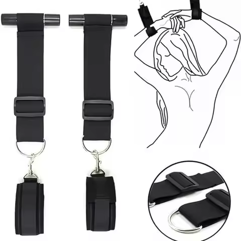 2025 New Arrival BDSM Over-the-Door Restraint Set Adult Bondage Cuffs Kit