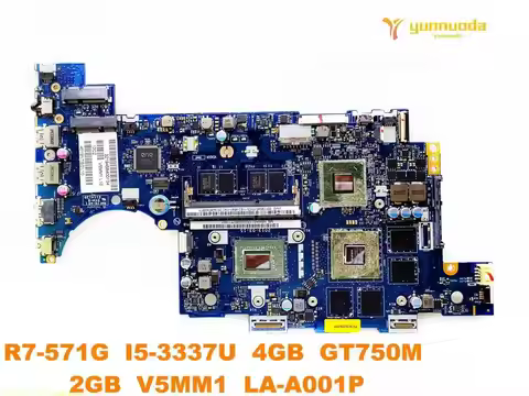 LA-A001P for ACER R7-571G laptop motherboard R7-571G I5-3337U 4GB GT750M 2GB V5MM1 tested good