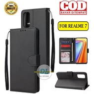 FLIP CASE REALME 7 FLIP LEATHER CASE PREMIUM-FLIP WALLET CASE LEATHER