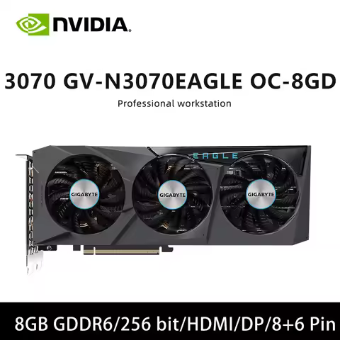 NVIDIA RTX 3070 GV N3070EAGLE OC 8GD & DUAL RTX3070 8G V2 PD graphics card support PCI-E 4.0 8GB GDD