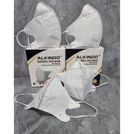(50 PCS) ALKINDO 4-PLY DUCKBILL MASK WHITE NOSE LINE DUCKBILL MASK/ DUCKBILL MASK