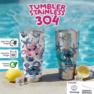 304 Stainless Steel Tumbler Lilo & Stitch Aesthetic, 900ml Capacity, Maintains Temperature Up to - 8