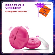 HESEKS Wireless Breast Clips Vibrator Female Masturbator Remote Control Nipple Clamps Stimulator Adult Sex Toys for Woman Women Couples with 10 Modes Vibration