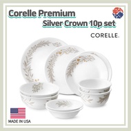 Corelle Premium Silver Crown 10p Set/Corelle USA set/Plate Set/ Dinnerware Corelle set/Large Plates/ Corelle Kitchen /Corelle Dining Sets/Large bowl /Corelle bowl/Corelle set/flower dinnerware
