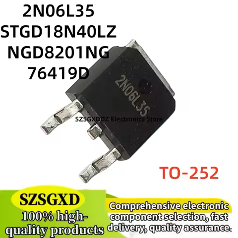 10-20-30 piezas/lote 100% nuevo 2N06L35 IPD26N06S2L-35 STGD18N40LZ TO252 NGD8201NG 76419D TO-252 MOS