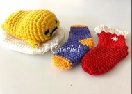 鉤織蛋黃哥/聖誕襪仔/裝飾