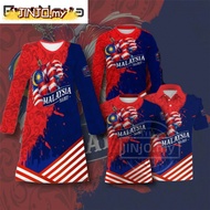 Baju Merdeka Family Set 2025 Baju Merdeka 68th Anniversary Clothing Sublimation Jersey Merdeka Red P