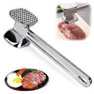 Meat Tenderizer, Stainless Steel Steak Mallet, Kitchen Tool, Heavy Duty Double-Sided, For Tenderizin