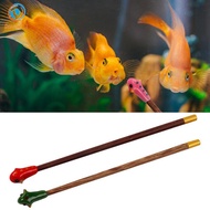 [Dovewill] Betta Fish Tail Training Stick Wooden Fishbowl Accessories Interactive Aquarium Gadget fo