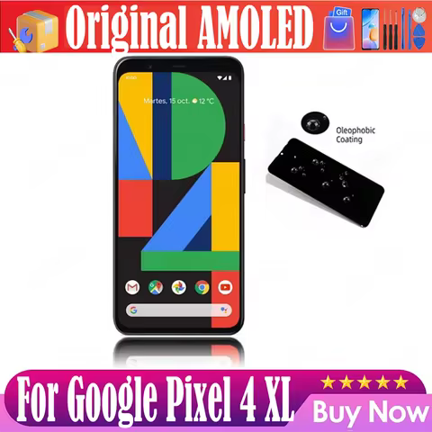 Original 6.3" AMOLED For Google Pixel 4 XL LCD Display Touch Screen Digitizer Assembly Replacement L