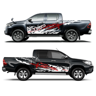 CP 2Pcs TOYOTA TRD Car Body Side Sticker Truck Decal Vinyl Flame Sticker