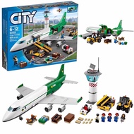 LEGO January New International Airport Civil Airplane Large Passenger Airplane City Series Boeing Mo
