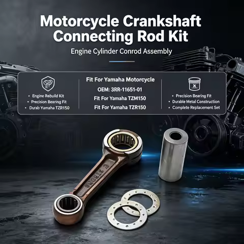 Motorcycle Crankshaft Cylinder Connecting Rod Kit For Yamaha TZM150 TZR150 3RR-11651-01 TZM TZR 150 