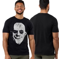 Men's Uncle Fester Gothic Horror Graphic T-Shirt - Addams Family Inspired Tee - Black & White Face D
