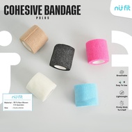 NU - FIT - Cohesive Bandages 5cm x 4.5M - Elastic Bandage - Wristape Elastic Bandage Adhesive Bandag