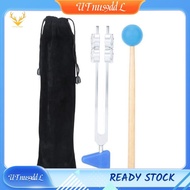 [UTnus9ddL] Tuning Fork Set 64Hz Low Frequency Silver & Blue Aluminum Alloy with Hammer Diagnostic H