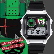 Anime-style square LED electronic watch Roblox1x4 for girls and boys aged 3–15 years, with light-up 