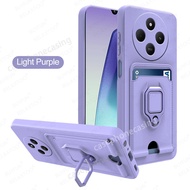 Ốp cho Redmi 14C 14 C Redmi14C 4G 2024 vỏ điện thoại Đa Chức Năng Với nhựa TPU mềm khe cắm thẻ vòng