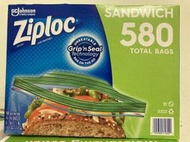 【佩佩的店】COSTCO 好市多 Ziploc 可封式三明治保鮮袋 580入 (145入x4盒) 新莊可自取