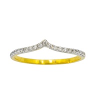 Happy Jewelry Wing Ring Real Diamond Gold 37.5% ME549