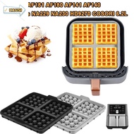 CAUSI 1pcs Waffle Baking Mold, Silicone Square Air Fryer Waffle Maker, Reusable Waffle Mould for Nin