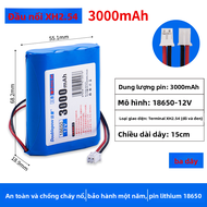 Doublepow | Bộ Pin Sạc Mạnh 18650 3.7v 12v 7.4v