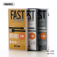 Remax RC-129i Fast PRO Data Cable 2.4A 1 Meter  fast charging for i Phone i Pad