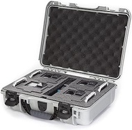 Nanuk 910 Waterproof Hard Case with Foam Insert for Four GoPro Hero 9 &amp; 10 - Silver