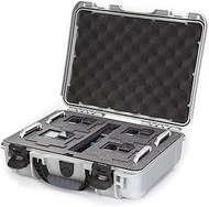 Nanuk 910 Waterproof Hard Case with Foam Insert for Four GoPro Hero 9 &amp; 10 - Silver