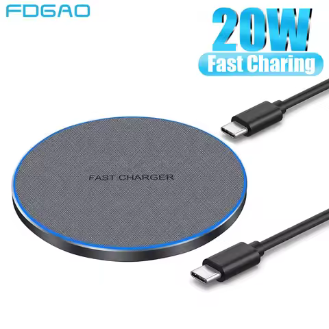 Wireless Charger for iPhone 15 14 13 12 11 XS XR X AirPods 3 Pro 20W Type C to C Cable Fast Charging