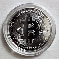2022 Niue Bitcoin 1 oz .9999 Silver Coin BU in Mint's Capsule