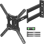 monTEK Long Arm TV Wall Mount for Most 23-65 Inch TVs, 29 Inch Long Extension TV Mount Swivel and Ti