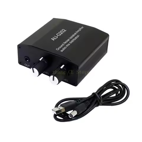 2CH 3.5mm Auditory Mixing Console Stereo 2-In-2-Out With Common Ground Isolation Mixer For Headphone