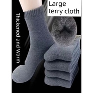 Socks men s winter thick warm cotton socks new autumn and winter men s large snow terry thick socks 