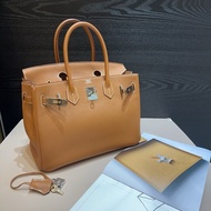 Hermes 37棕Togo皮銀釦birkin 30