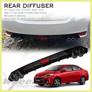 ⇦ ┴ ⚠ Toyota Vios 2013-2017 Rear Bumper Lip / Rear Diffuser Black ( vios accessories )