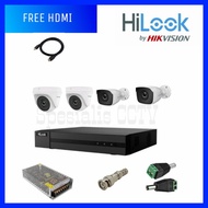 PAKET CCTV 4 KAMERA 2MP HILOOK MURAH TANPA KABEL DAN HDD