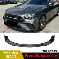 Carbon Fiber Front Bumper Lip Chin Kit Tuning Accessories Guard Trim For Mercedes Benz E W213 C238 A