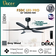 🔥UPGRADED🔥DEKA Fan DEKA F5DC LED PRO 56 Inch 10 Speed Forward + Reverse DC Motor Remote Control Ceil