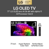 77 inch LG OLED evo AI G6 4K Smart TV 2026