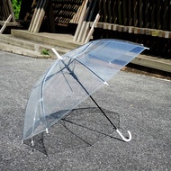 Transparent Umbrella Trendy Clear Payung Hujan Plastik Rainproof Windproof Payung Putih Automatic Um