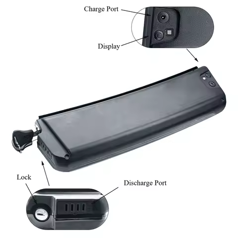 Aventon SInch Foldable Ebike Battery Case 52pcs 18650 Cells Bike Tube inside Battery Case