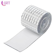 [ Mirror Tiles Disco Ball Tiles Self Dhesives Mini Mosaic Stickers Mini Square Mirror Tiles for Decoration Craft Photo Frame