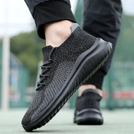 Spring Heightening Shoes Men 10cm Casual Shoes Men's Flying Knit Shoes Inner Heightening 8cm6cm Brea