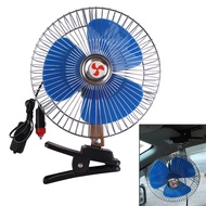 12V Truck Fan, Large Portable Car Fan Powerful Air Cooling Quiet Personal Desk Fan for Buses/Truck/B