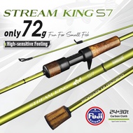 Kingdom STREAM KING S7 Fishing Rod 1.45m/1.65m/1.8m 2 Section 72g UL/L Power MF Action Casting Rod S