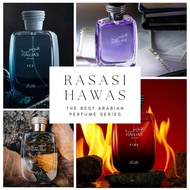 Original Combo Set Ice Rasasi Hawas Ice, Black Rasasi Hawas Black & Hawas For Him EDP 100ml, Fragran